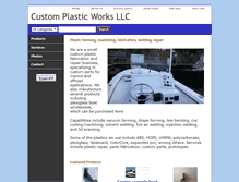 Tablet Screenshot of customplasticworks.com